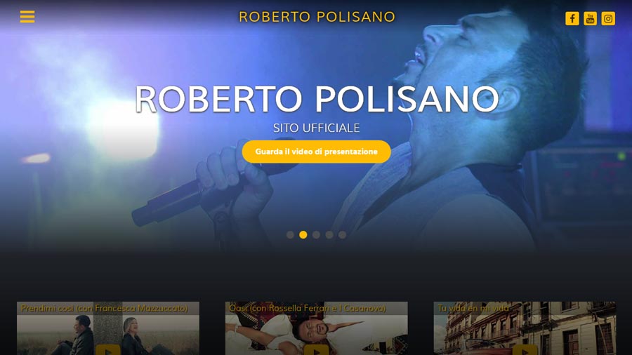 Nuovo sito internet per Roberto Polisano